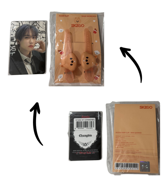 [Damaged] STRAY KIDS - dominATE SEOUL WORLD TOUR OFFICIAL MD SKZOO HAIR CLIP