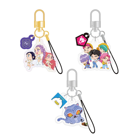 [Pre-Order] KPOP DEMON HUNTERS - OFFICIAL LIGHT STICK KEYRING CHARM