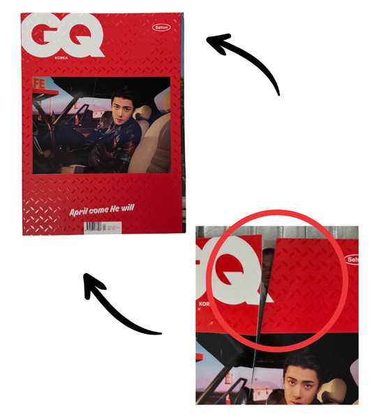 [Damaged] GQ MAGAZINE 2022 APRIL (COVER EXO SEHUN) C VERSION