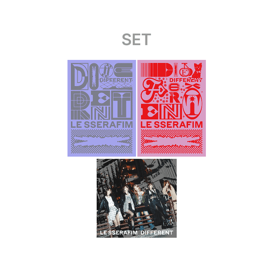 LE SSERAFIM - DIFFERENT JAPAN 4TH SINGLE ALBUM 3 SET (LIMITED A / B / STANDARD)