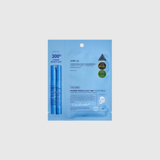 VT COSMETICS HYDROP REEDLE SHOT 300hL 2 STEP MASK