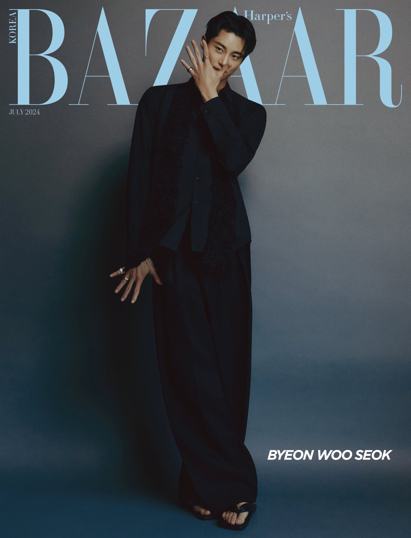 BYEON WOOSEOK COVER BAZAAR MAGAZINE 2024 JULY