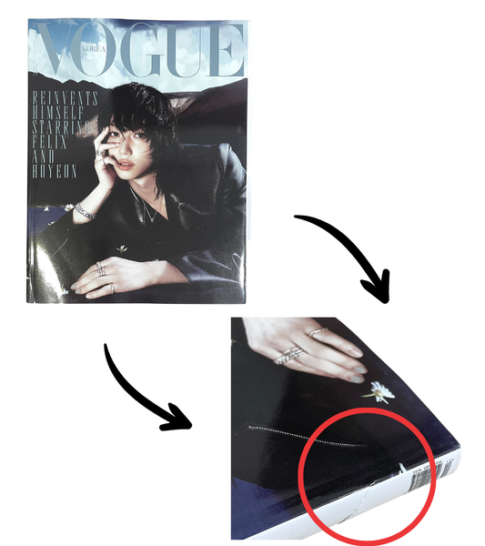 [Damaged] STRAY KIDS FELIX - VOGUE MAGAZINE 2025 DECEMBER ISSUE SPECIAL B COVER