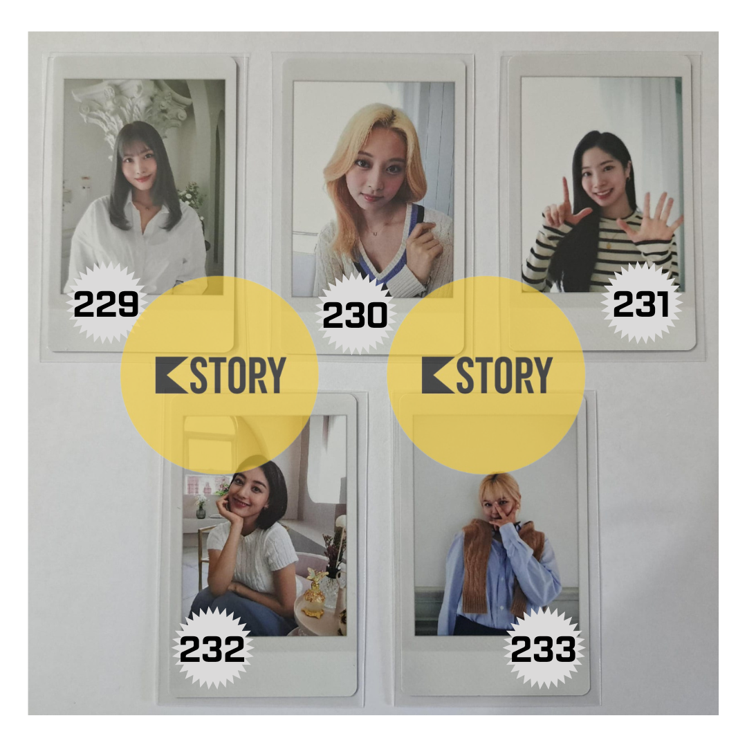 [Photocard 229~233] TWICE BINDER BOOK - TWICE 7TH ANNIVERSARY