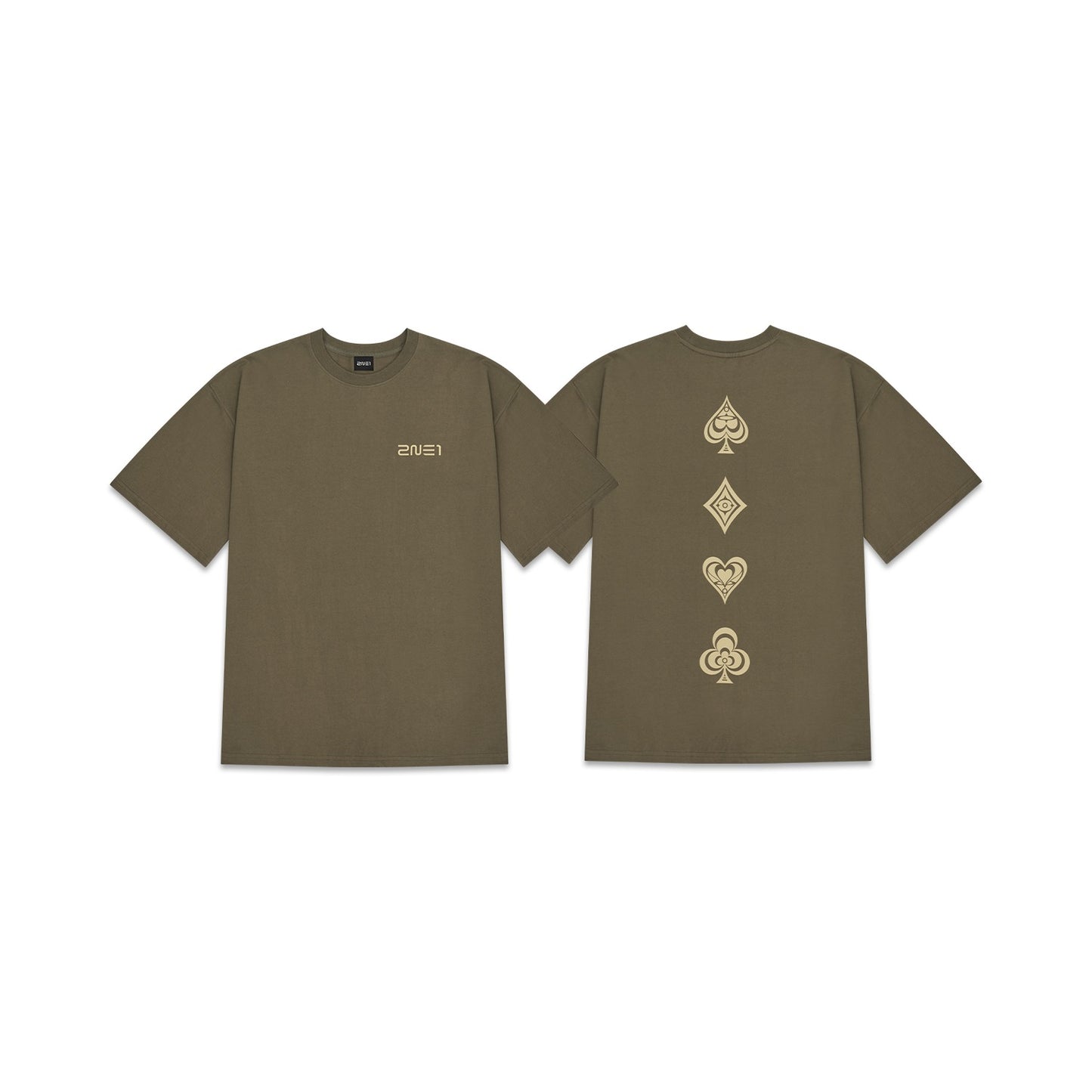 [WELCOMEBACK] 2NE1 GRAPHIC T-SHIRT_KHAKI