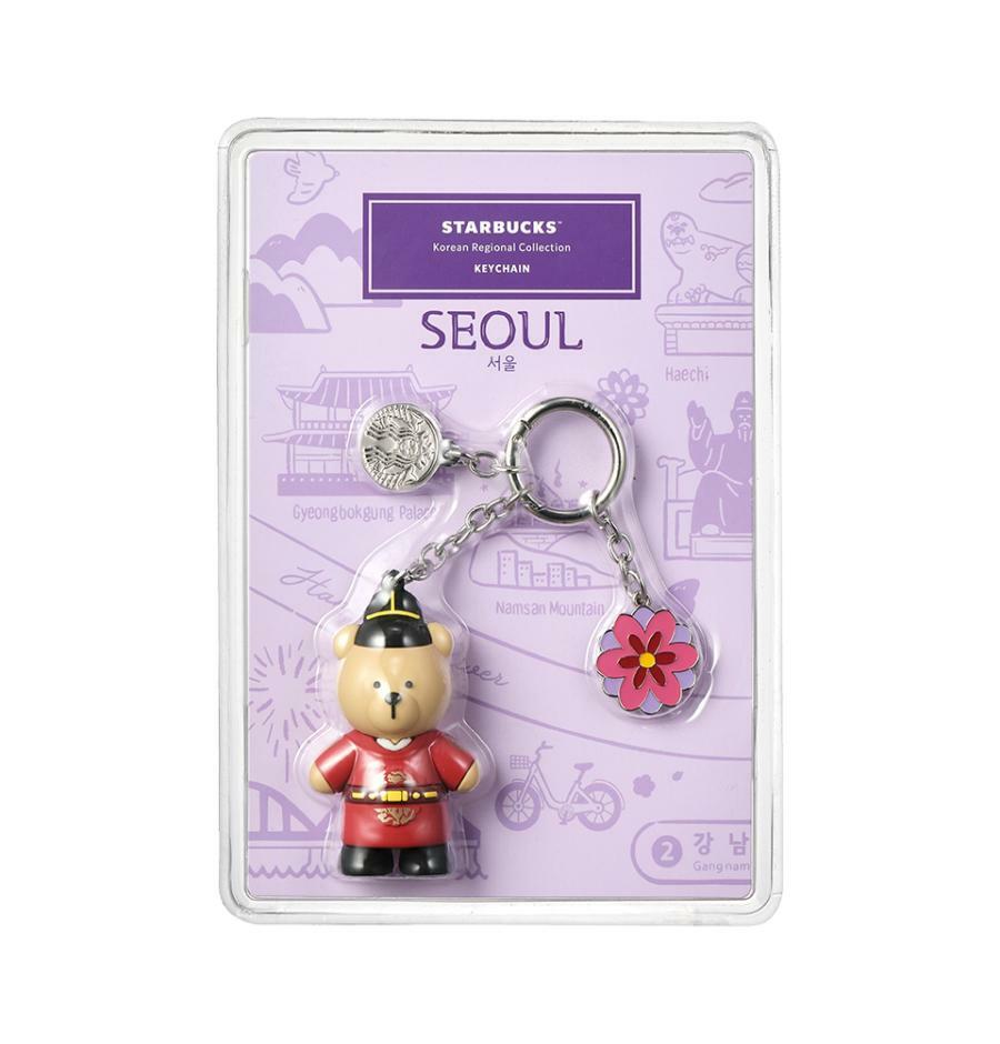 Starbucks Annyeong Seoul Bearista keychain