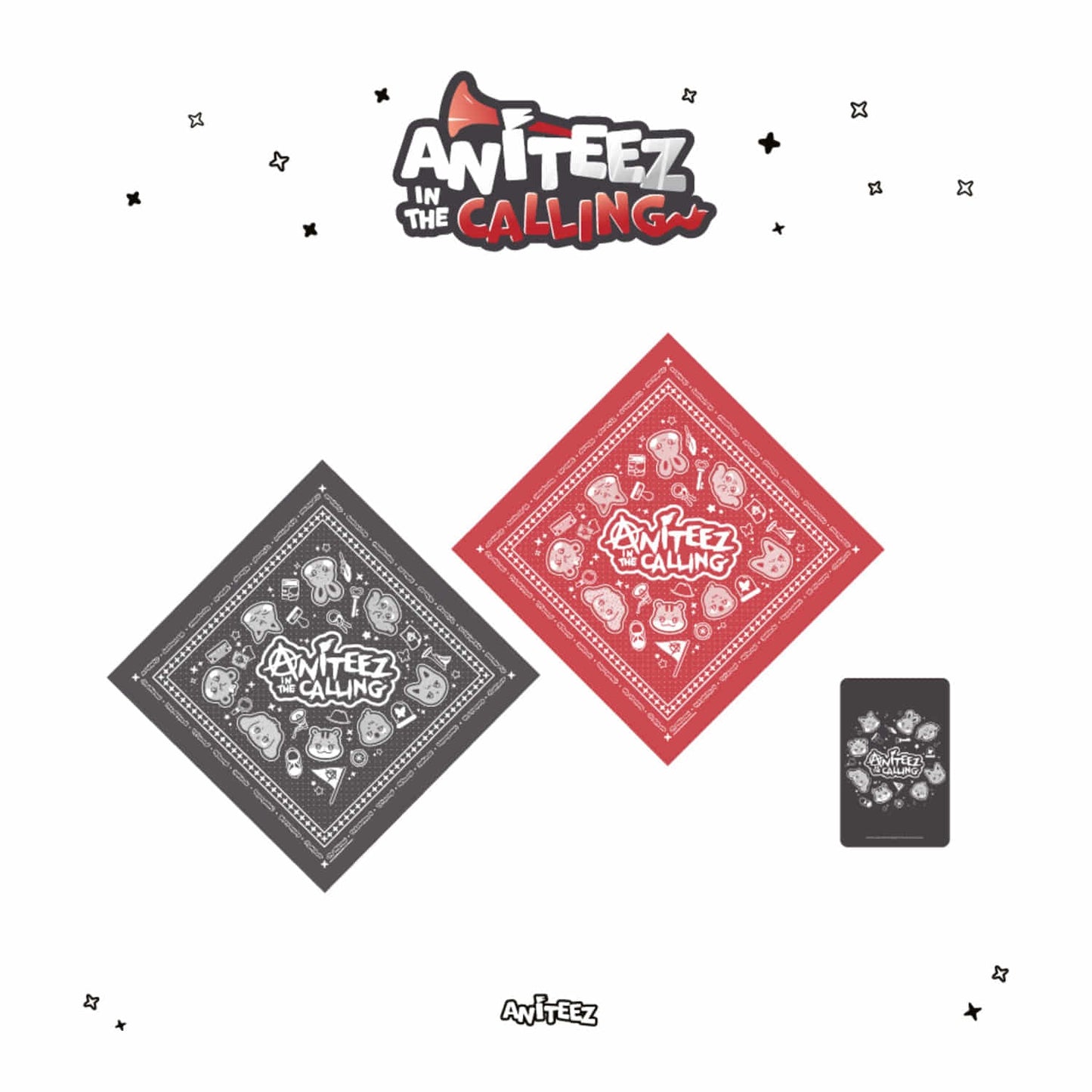 [Pre-Order] ATEEZ - ANITEEZ IN THE CALLING POP UP OFFICIAL MD BANDANA