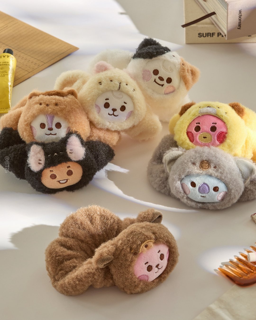 [Pre-Order] BT21 - BABY MORE FLUFFY FACE DOLL BAND