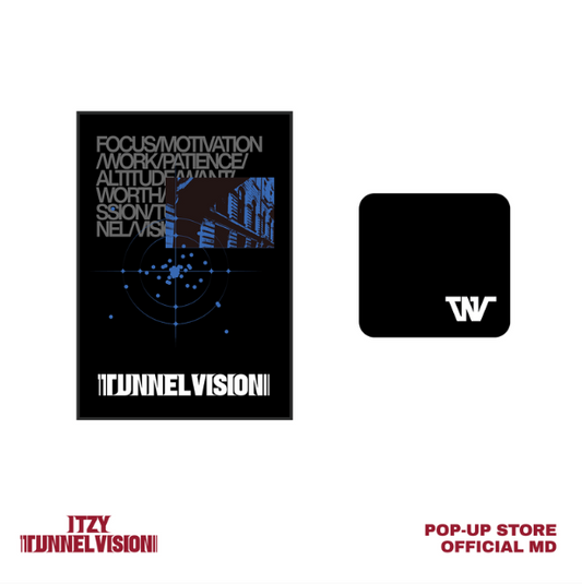 [Pre-Order] ITZY - TUNNEL VISION POP UP STORE OFFICIAL MD BLANKET & MULTI POUCH SET