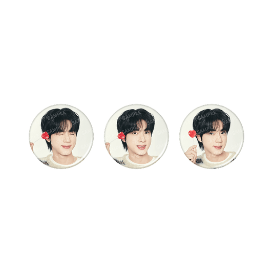 [Pre-Order] BTS JIN - RUNSEOKJIN OFFICIAL MD CAN BADGE SET (PHOTO VER.)