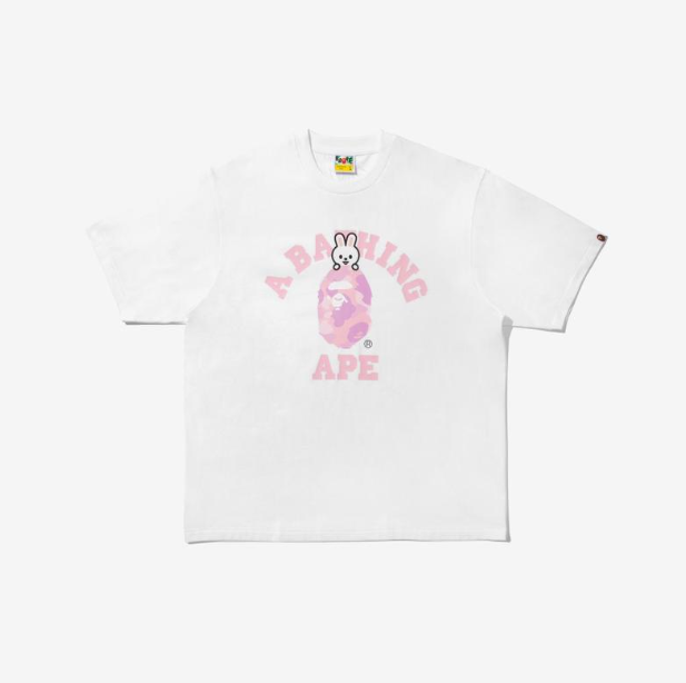 [Pre-Order] STRAY KIDS - BAPE X STRAY KIDS COLLABORATION OFFICIAL MD COLLEGE TEE M