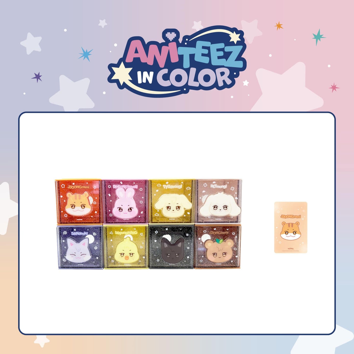 [Pre-Order] ATEEZ - ANITEEZ IN COLOR POP UP OFFICIAL MD COLORFUL STORAGE BOX