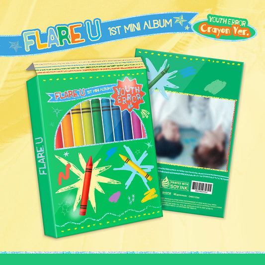 [Pre-Order] FLARE U - YOUTH ERROR 1ST MINI ALBUM CRAYON VER