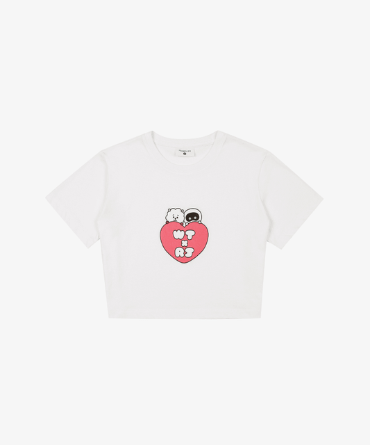 [Pre-Order] BTS - WOOTTEO X RJ COLLABORATION OFFICIAL MD CROP S/S T-SHIRT