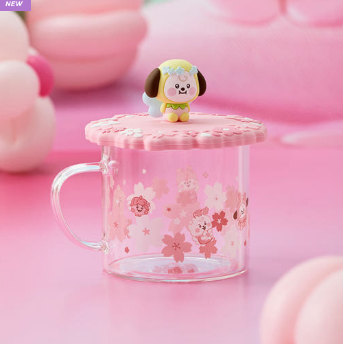 BT21 - BABY SPRING FAIRY GLASS CUP & LID(340ml)