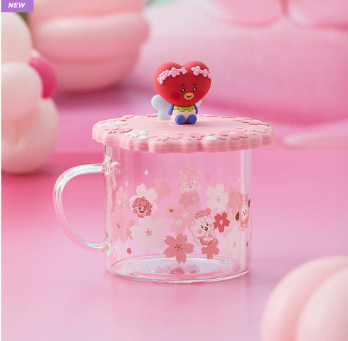 BT21 - BABY SPRING FAIRY GLASS CUP & LID(340ml)