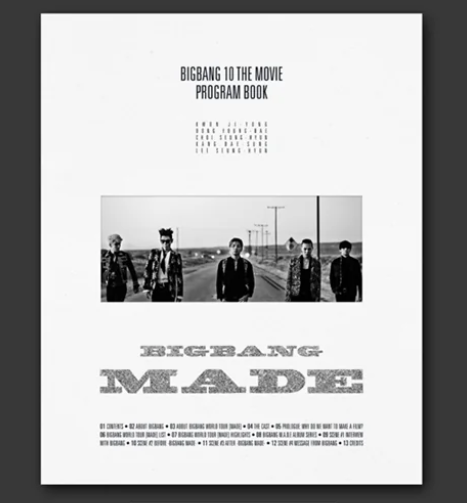 Bigbang - BIGBANG10 The Movie ‘BIGBANG MADE’ Program Book