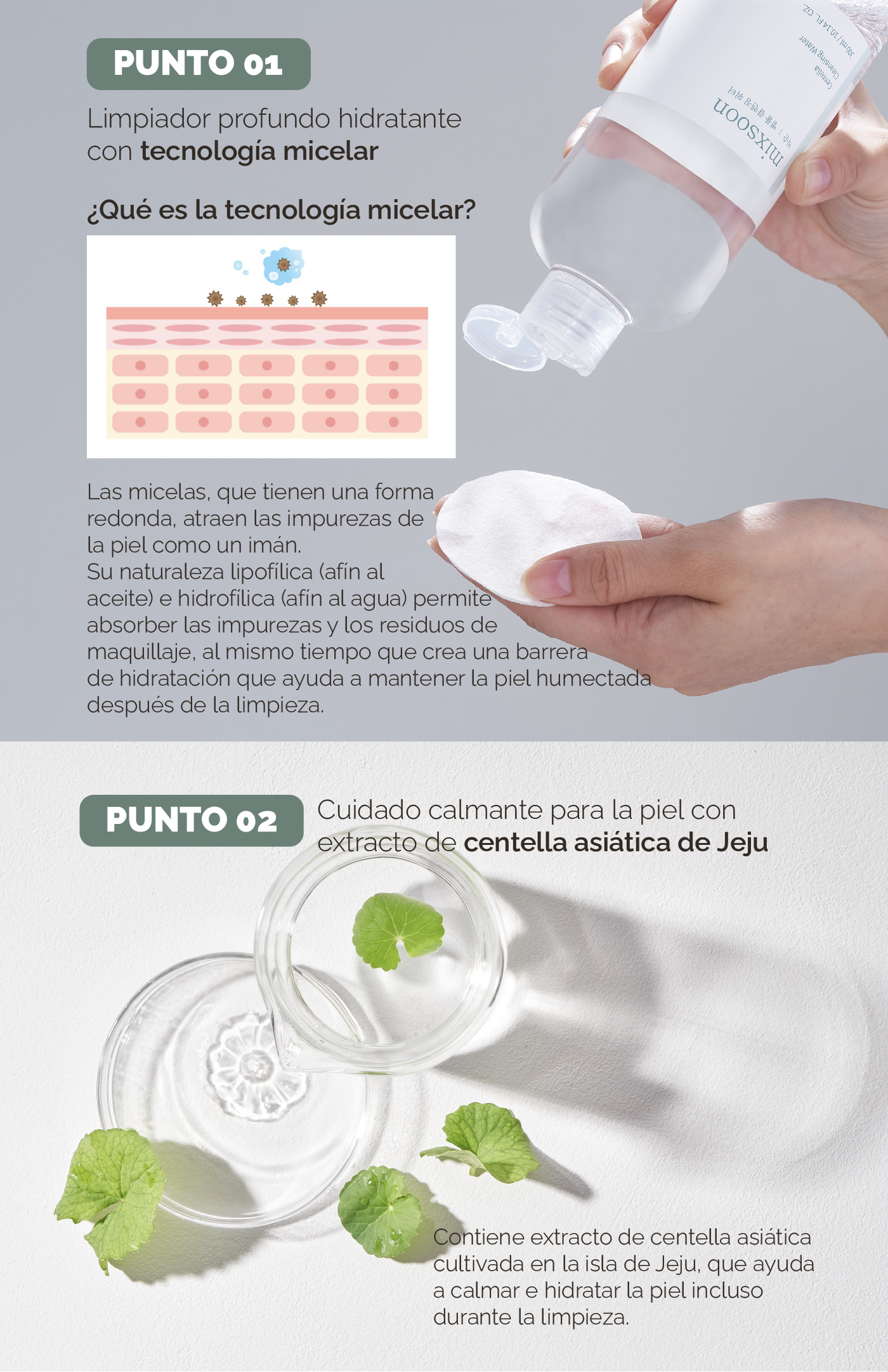 mixsoon Centella Cleansing Water