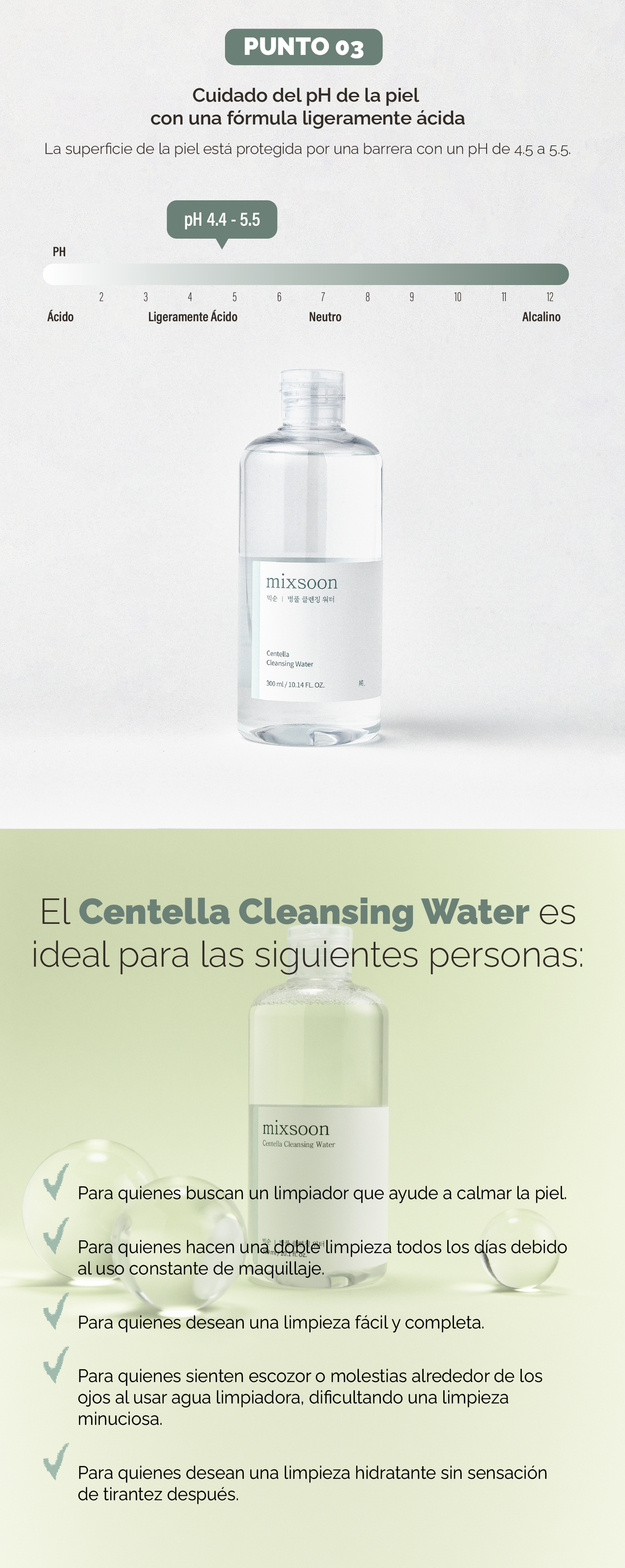 mixsoon Centella Cleansing Water