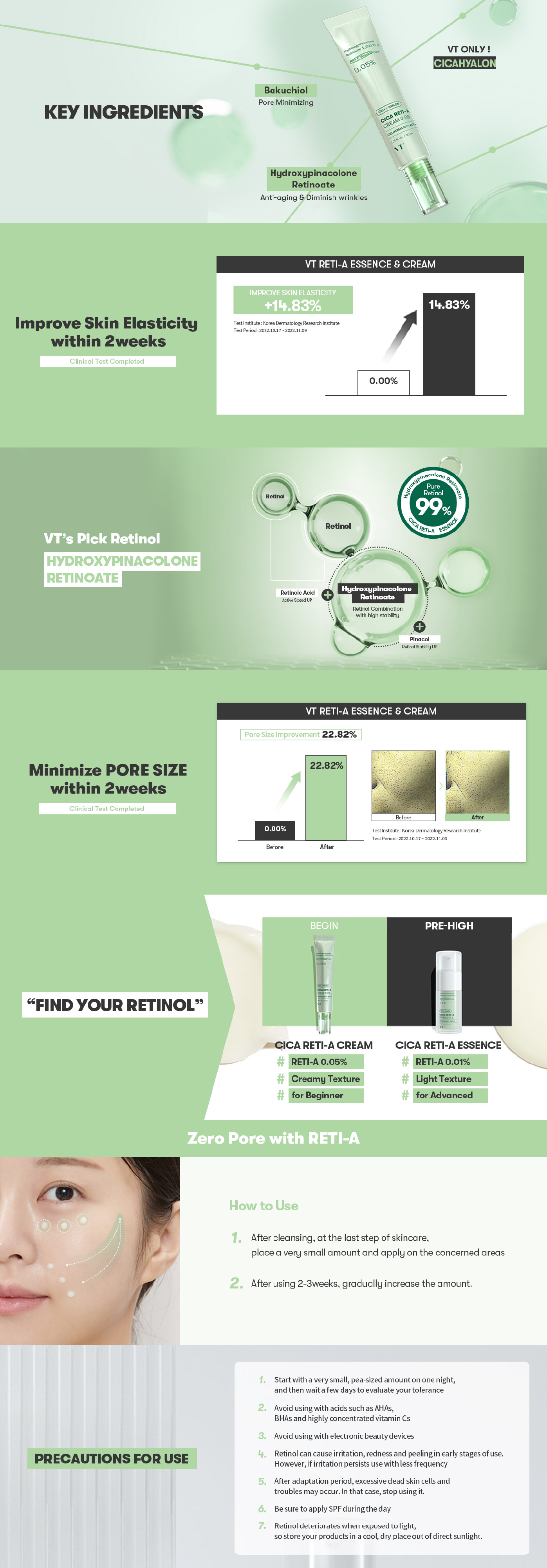 VT COSMETICS Cica Reti-A Cream 0.05