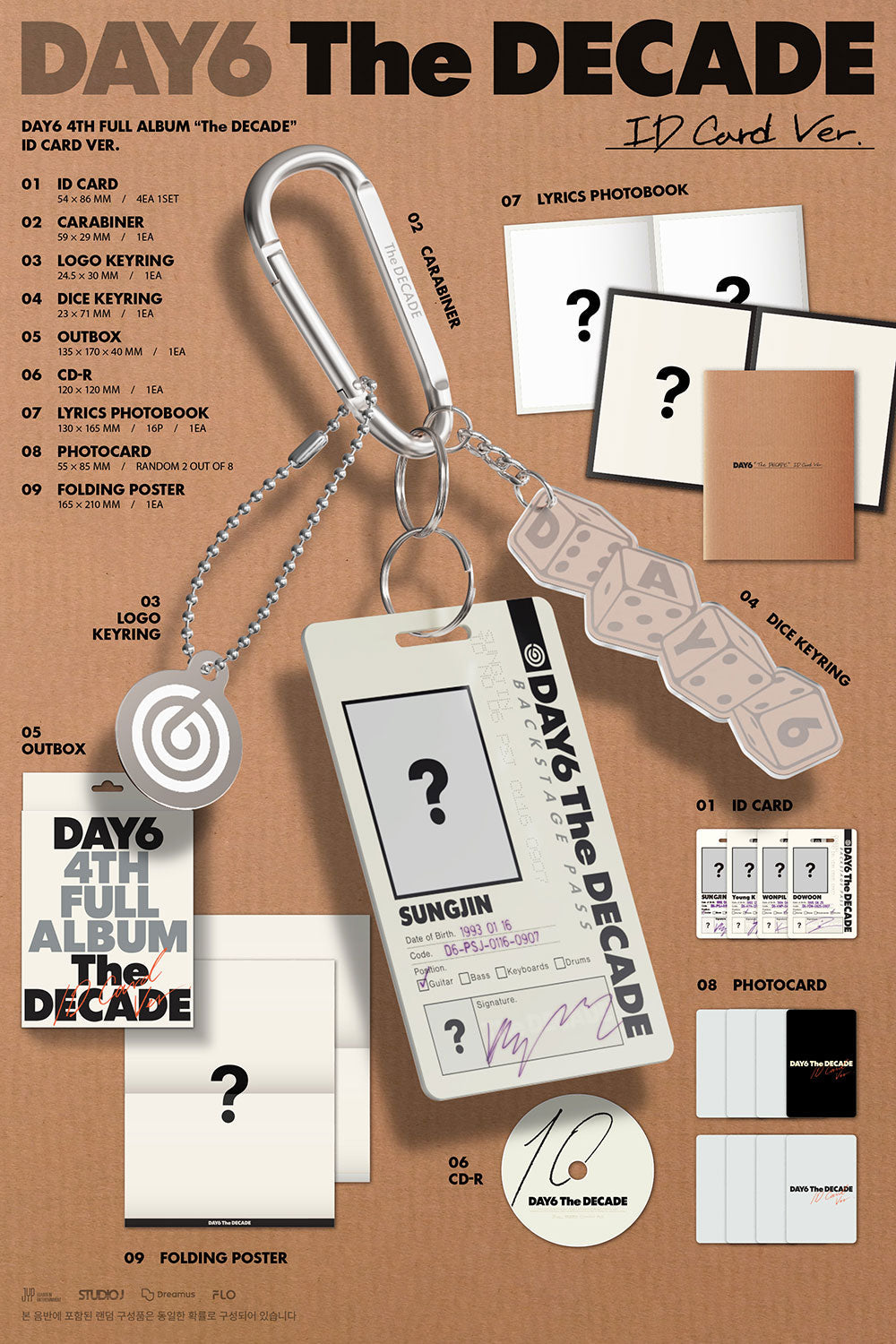 [Pre-Order] DAY6 - THE DECADE 4TH ALBUM MD (ID CARD) VER