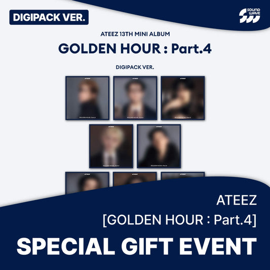[Pre-Order] ATEEZ - GOLDEN HOUR : PART.4 MINI 13TH ALBUM DIGIPACK