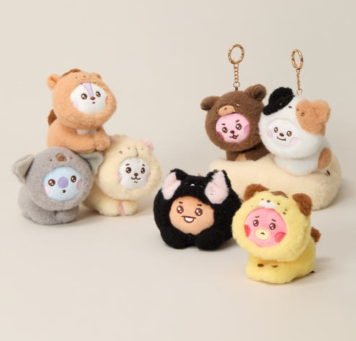 [Pre-Order] BT21 - BABY MORE FLUFFY DOLL KEYRING