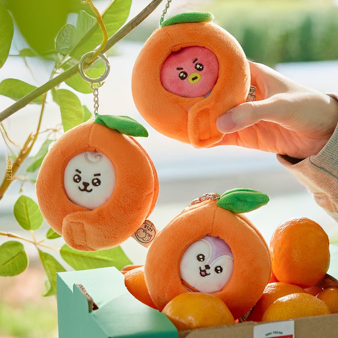 BT21 - ORANGE PARTY OFFICIAL MD BABY DOLL KEYRING