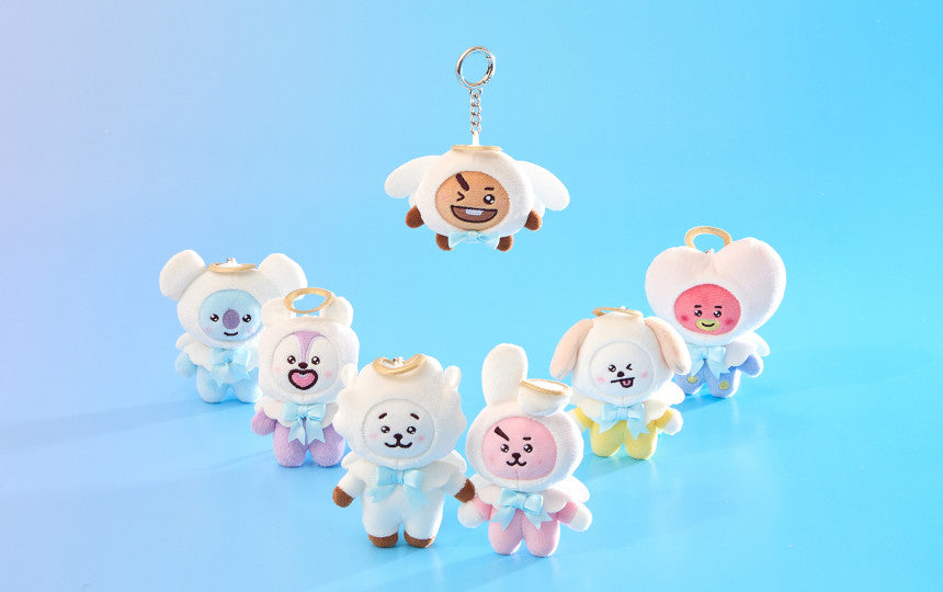 BT21 - ANGEL & VILLAIN ANGEL PLUSH KEYRING