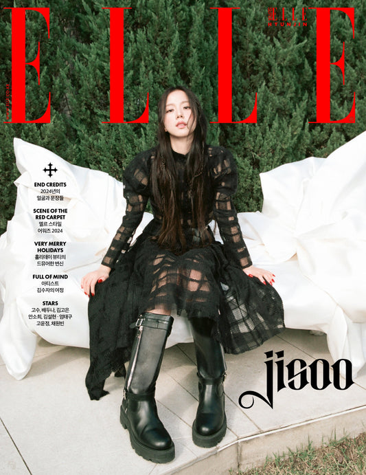 [Pre-Order] BLACKPINK JISOO Stray Kids Hyunjin - ELLE MAGAZINE 2024 DECEMBER ISSUE