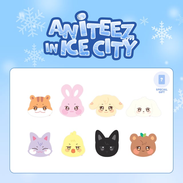 [Pre-Order] ATEEZ - ANITEEZ IN ICE CITY 2ND OFFICIAL MD FACE CUSHION