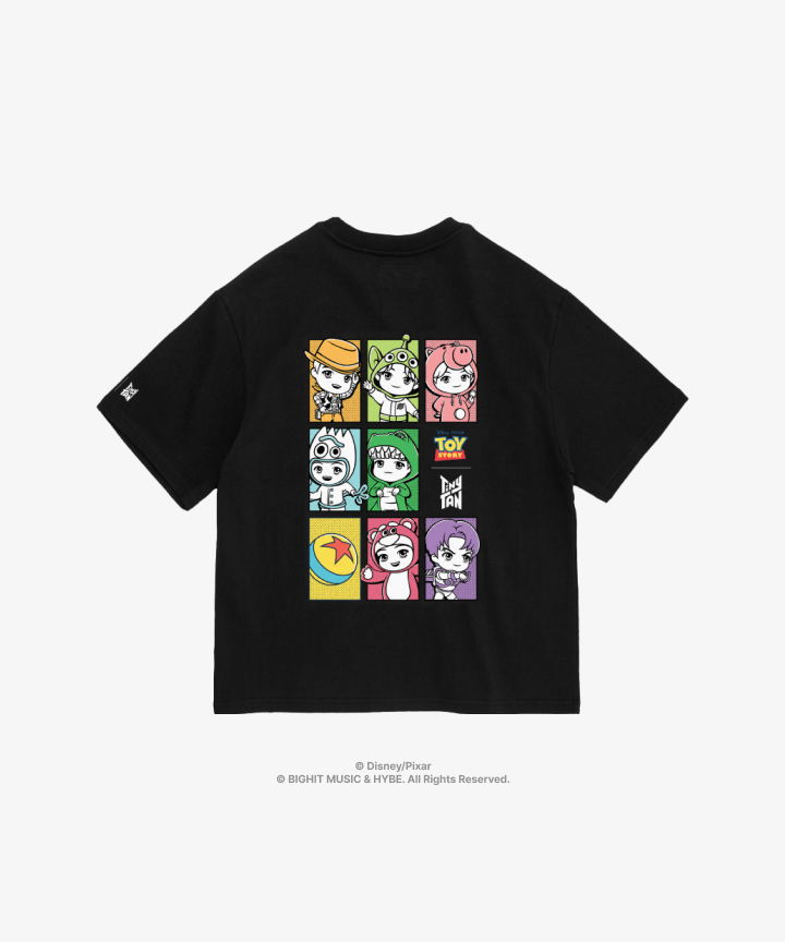 BTS - TOY STORY X TINYTAN COLLABORATION MD GRAPHIC TEE BLACK