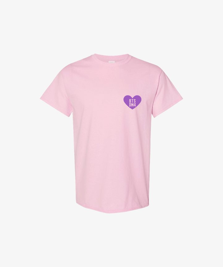 [Pre-Order] BTS - BTS X DM4 OFFICIAL MD HEART & OUTLINE GROUP T-SHIRT