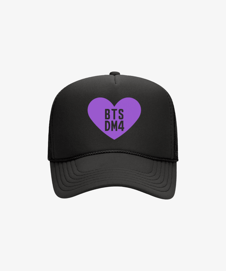 [Pre-Order] BTS - BTS X DM4 OFFICIAL MD HEART TRUCKER HAT