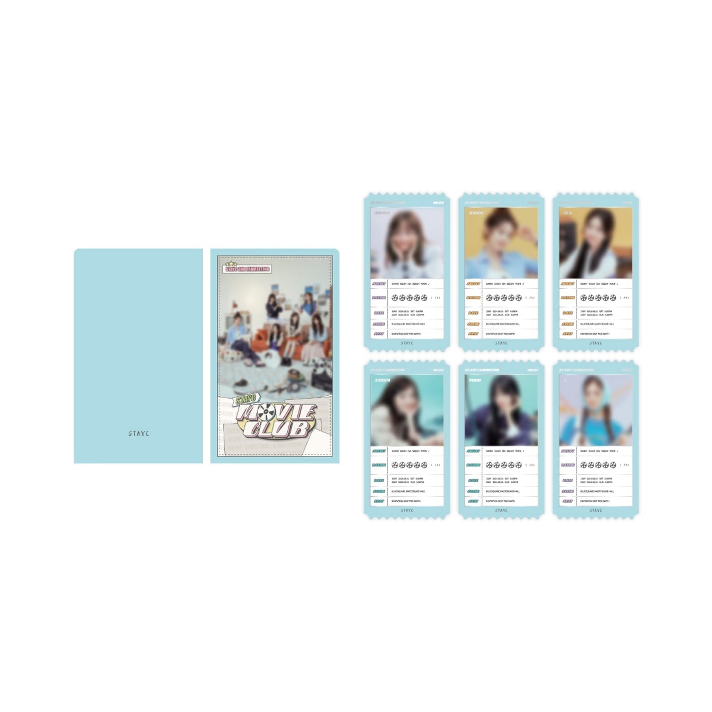 STAYC - STAYC MOVIE CLUB 2024 FANMEETING OFFICIAL MD TICKET HOLDER SET