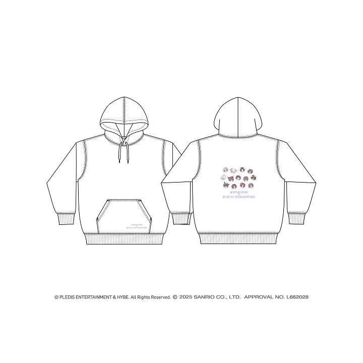 [Pre-Order] SEVENTEEN - SEVENTEEN X SANRIO CHARACTERS COLLABORATION 2ND OFFICIAL MD HOODIE