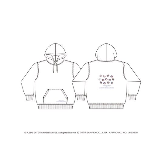 [Pre-Order] SEVENTEEN - SEVENTEEN X SANRIO CHARACTERS COLLABORATION 2ND OFFICIAL MD HOODIE