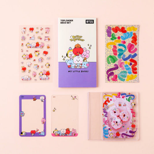 BT21 MY LITTEL BUDDY TOPLOADER DECO SET