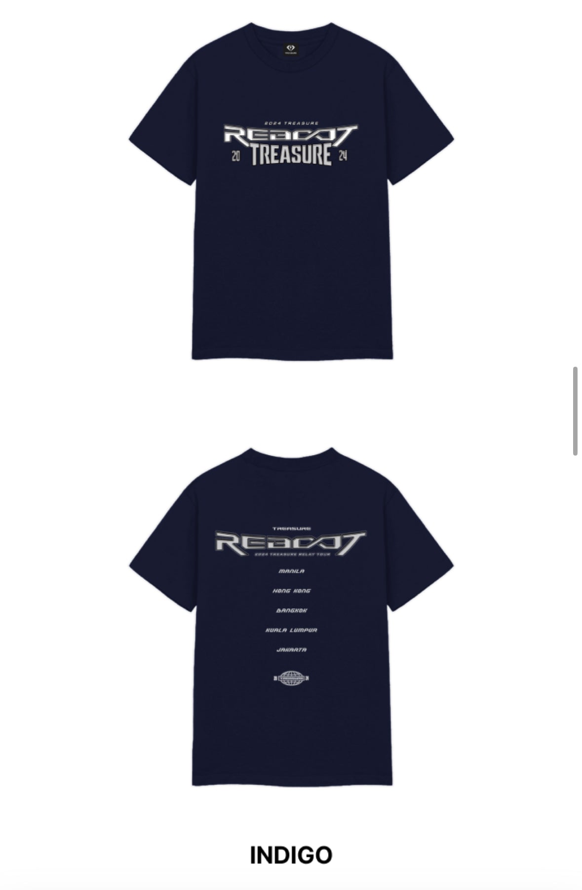 [Pre-Order] TREASURE - REBOOT 2024 TREASURE RELAY TOUR OFFICIAL MD TREASURE T-SHIRT