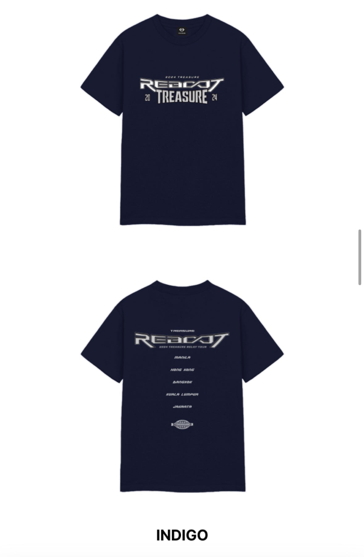 TREASURE - REBOOT 2024 TREASURE RELAY TOUR OFFICIAL MD TREASURE T-SHIRT