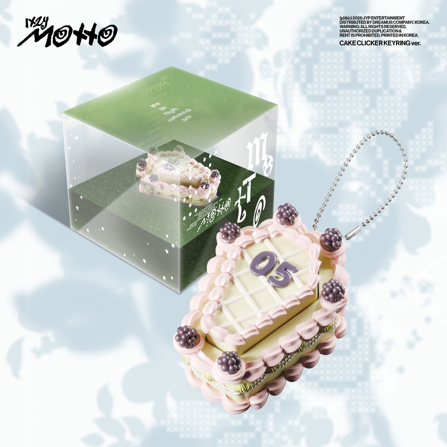 [Pre-Order] ITZY - MOTTO MINI ALBUM CAKE CLICKER KEYRING VER
