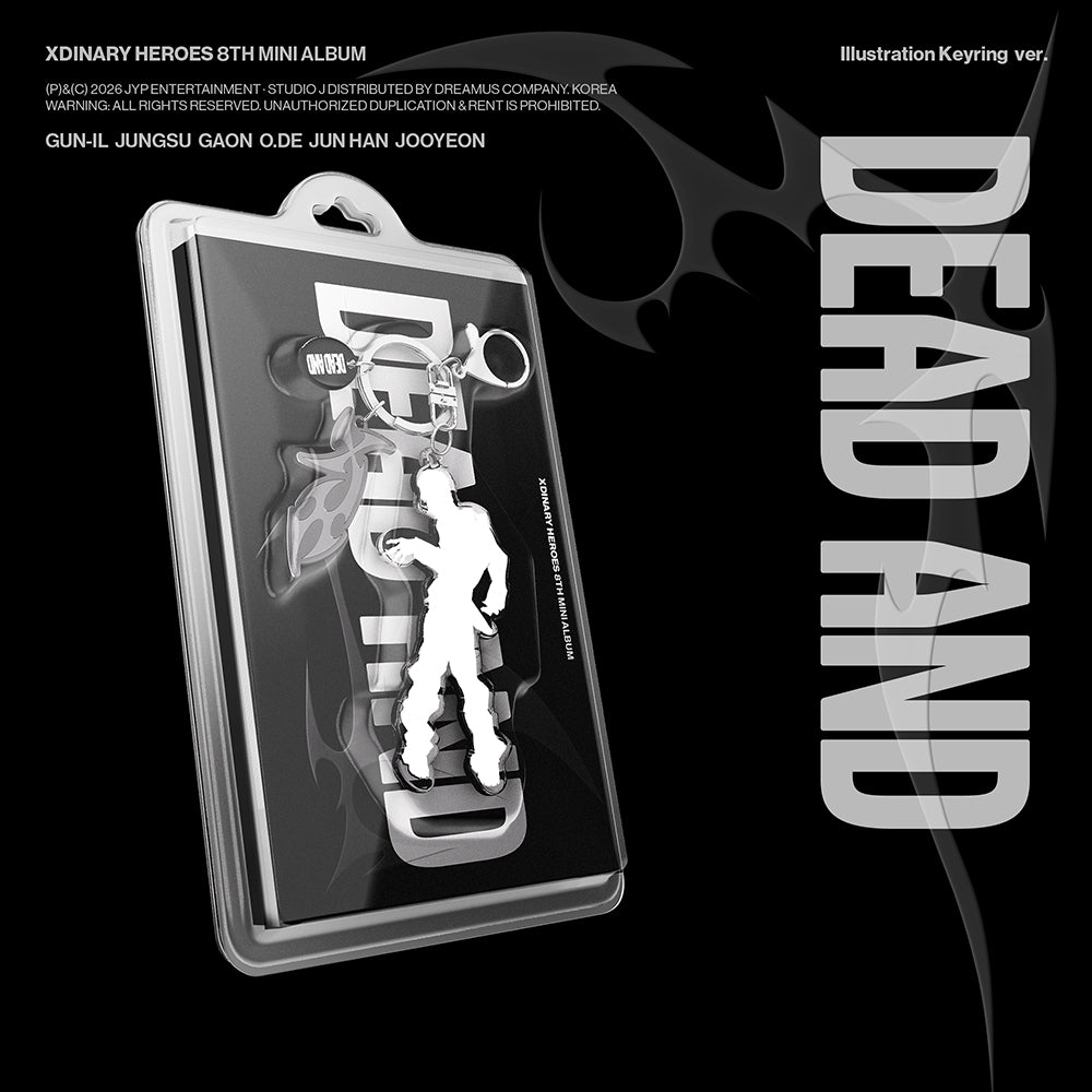 XDINARY HEROES - DEAD AND 8TH MINI ALBUM ILLUSTRATION KEYRING VER