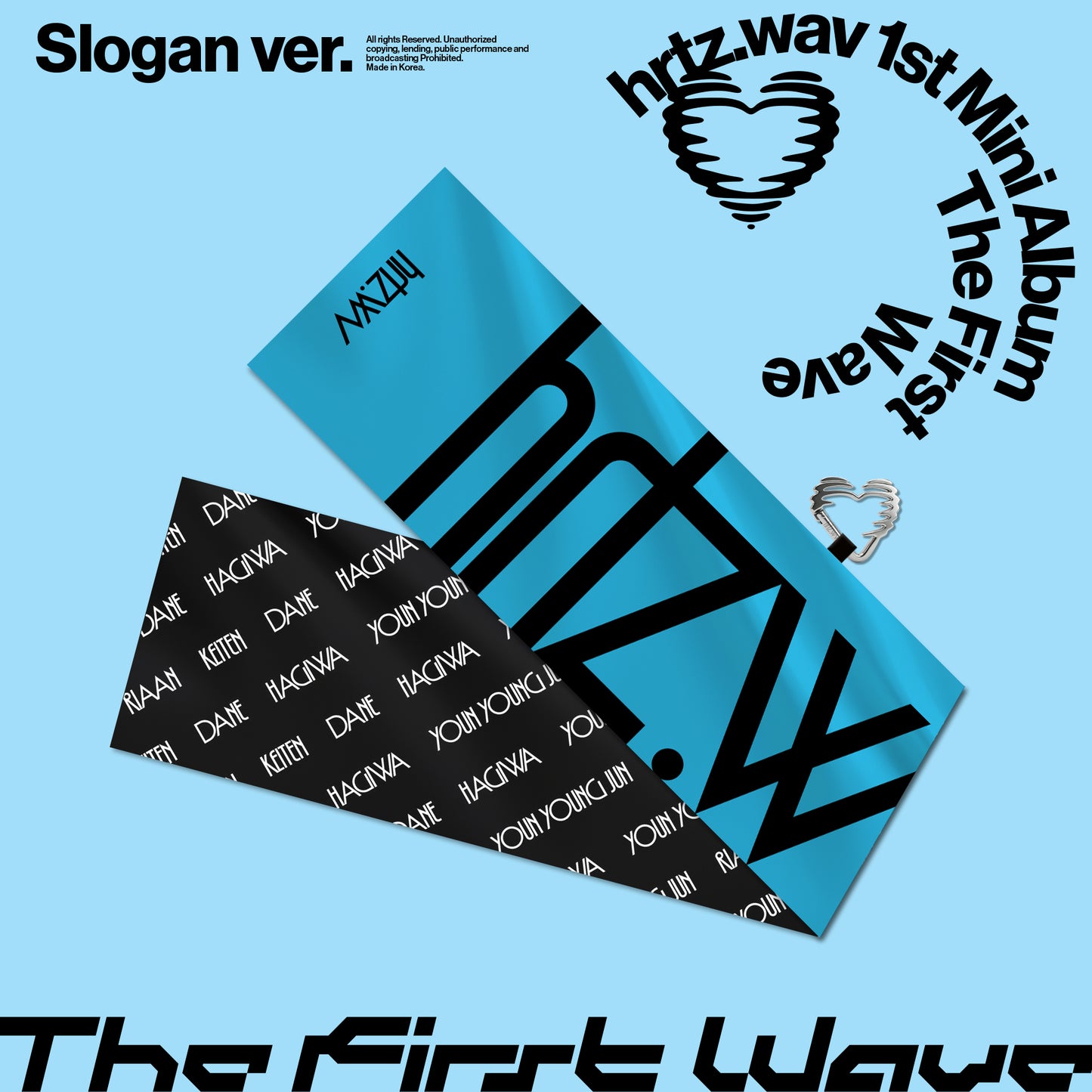 HRTZ.WAV - THE FIRST WAVE 1ST MINI ALBUM SLOGAN VER