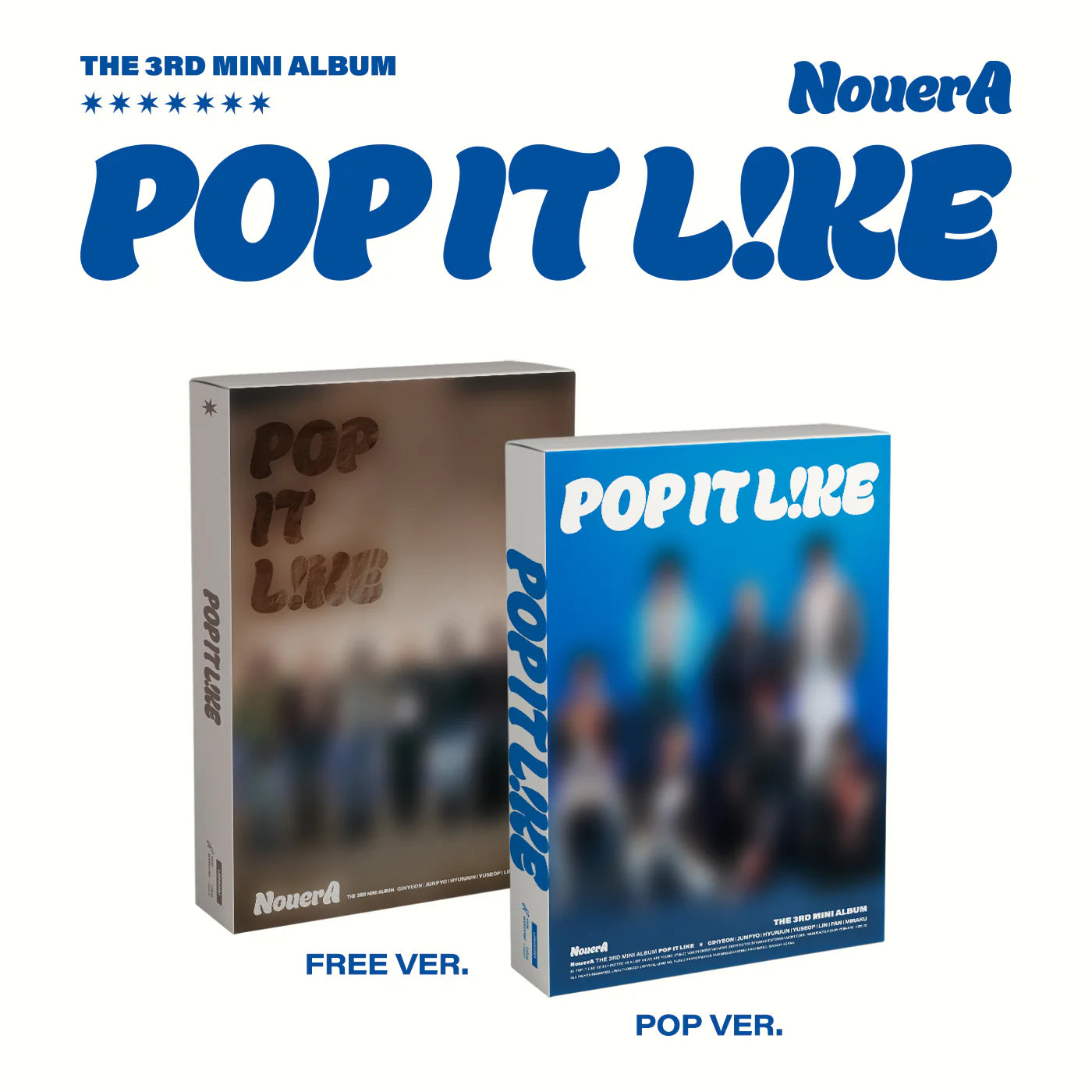 [Signed] NouerA - Mini 3rd Album [POP IT LIKE] (Random)