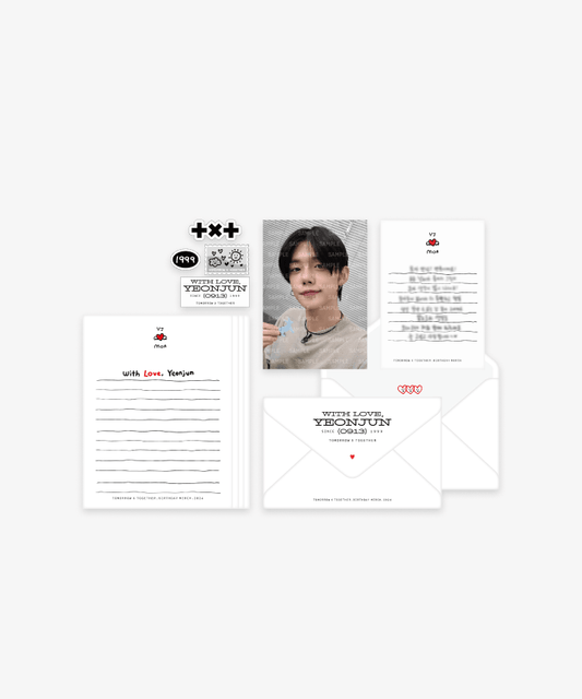 TXT YEONJUN - WITH LOVE, YEONJUN BIRTHDAY MD LETTER SET