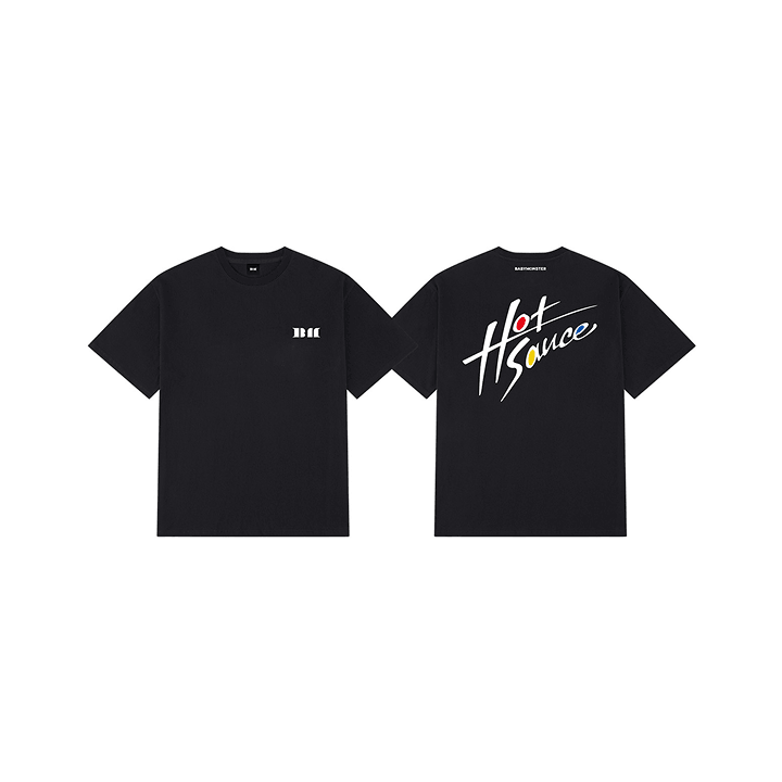 BABYMONSTER - HOTSAUCE OFFICIAL MD LOGO T-SHIRT_BLACK