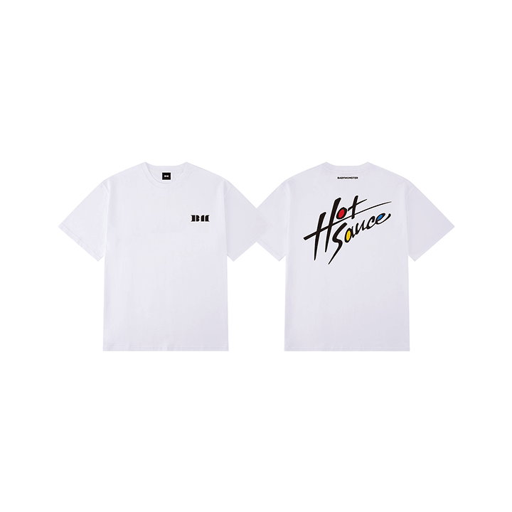 BABYMONSTER - HOTSAUCE OFFICIAL MD LOGO T-SHIRT_WHITE