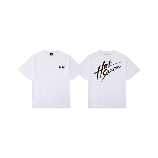 BABYMONSTER - HOTSAUCE OFFICIAL MD LOGO T-SHIRT_WHITE