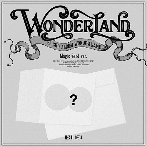 [Pre-Order] B.I - WONDERLAND 3RD FULL ALBUM MAGIC CARD VER