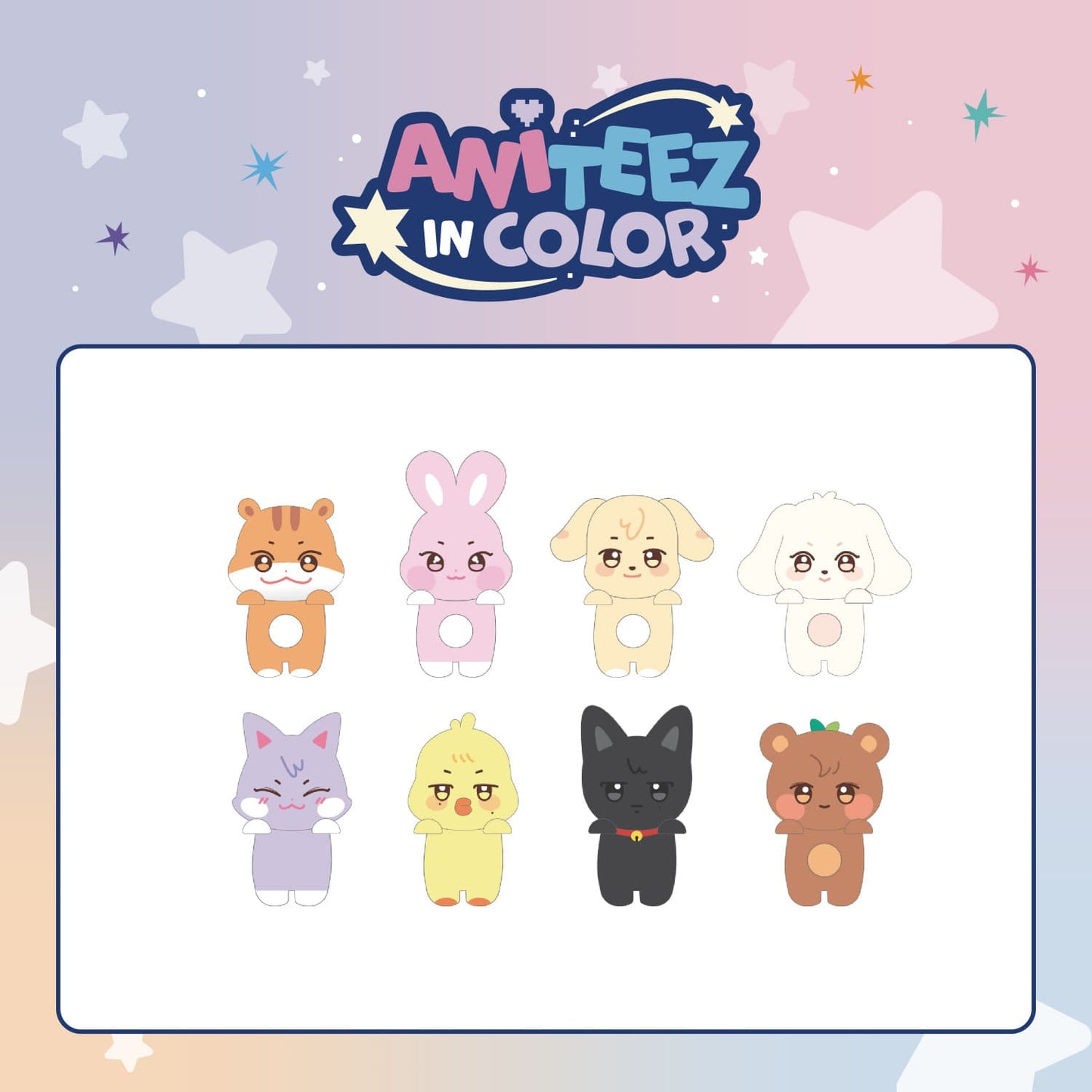 [Pre-Order] ATEEZ - ANITEEZ IN COLOR POP UP OFFICIAL MD MINI DECO FIGURE